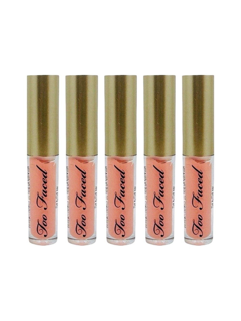 Too Faced Mini Lip Gloss - Naked Dolly - 5-Pack - 1.5g / 0.05 oz x 5